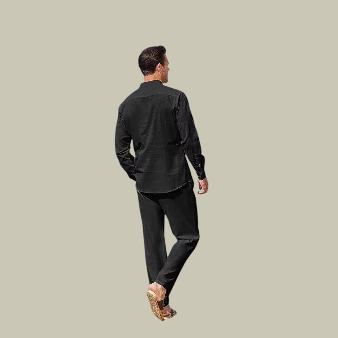 Lux & Classy • Men's Casual Linen Two Piece Set