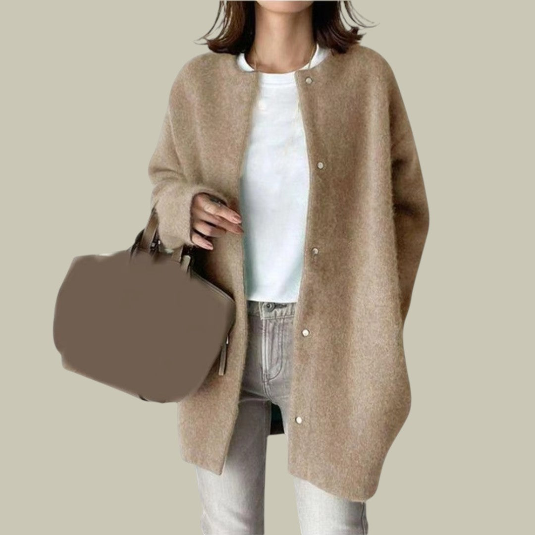 Womens Wool Warm Long Cardigan