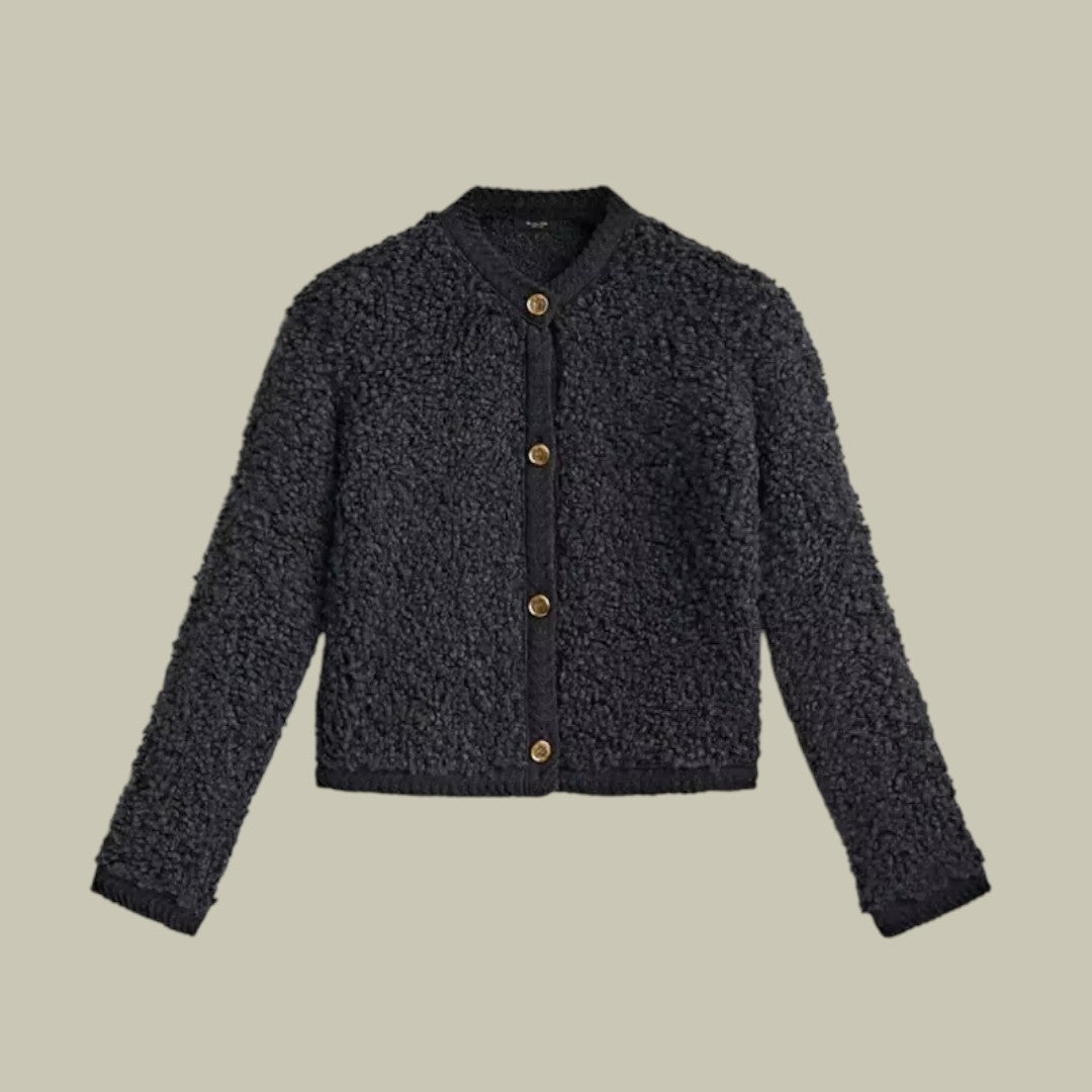 Womens Cardigan Teddy Overshirt Jacket