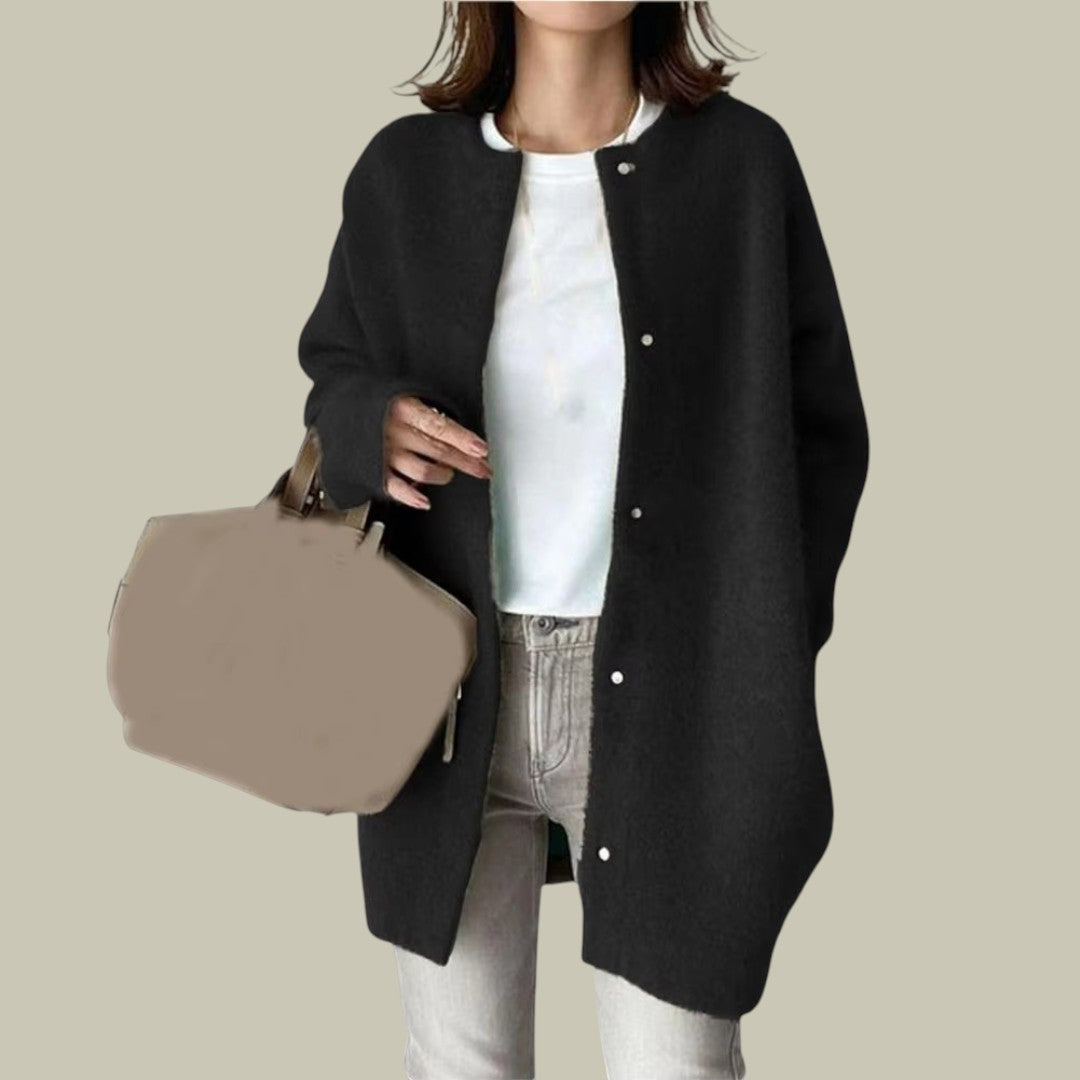 Womens Wool Warm Long Cardigan