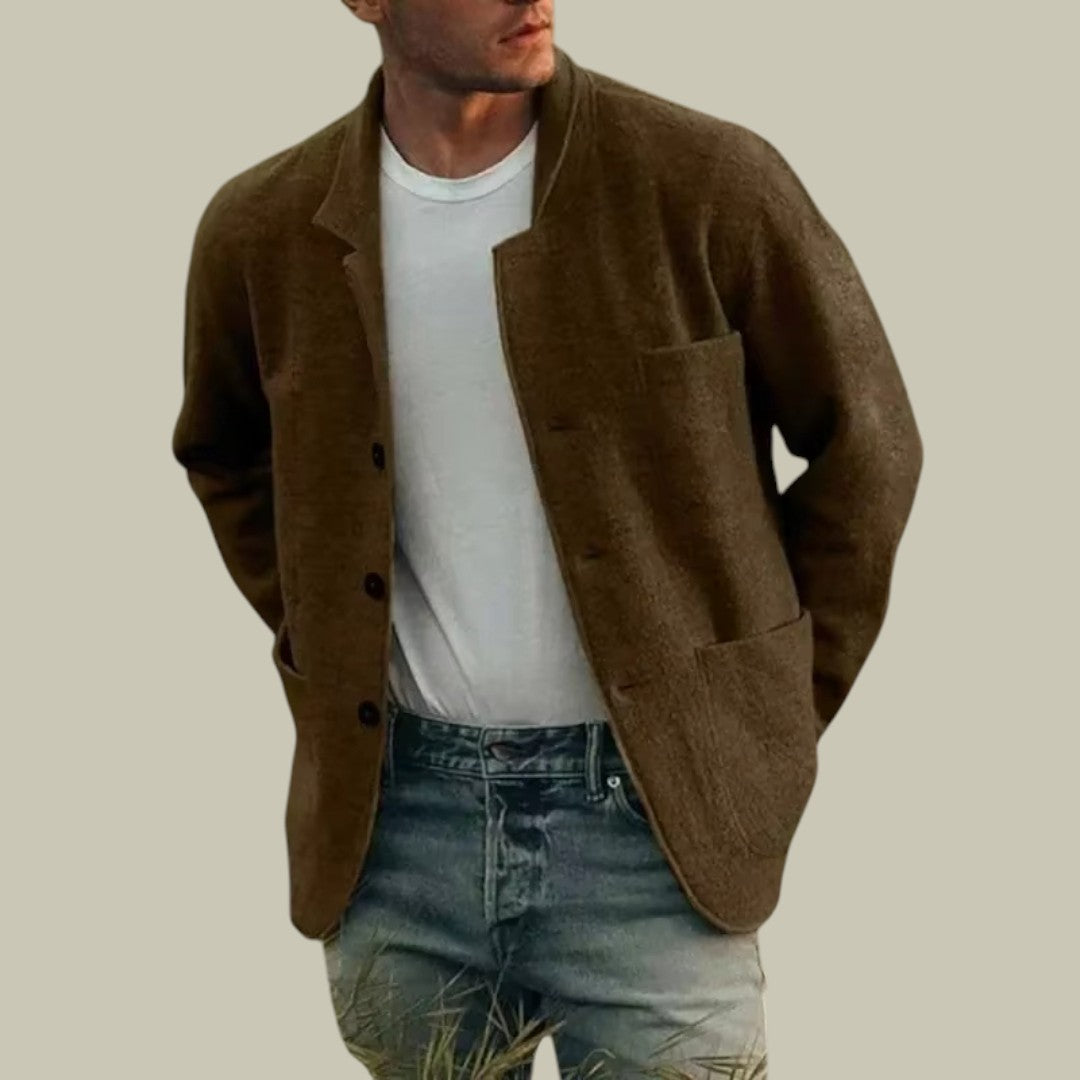 Lux & Classy • Men’s Autumn Multi-Pocket Cardigan