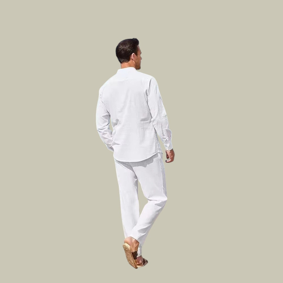 Lux & Classy • Men's Casual Linen Two Piece Set