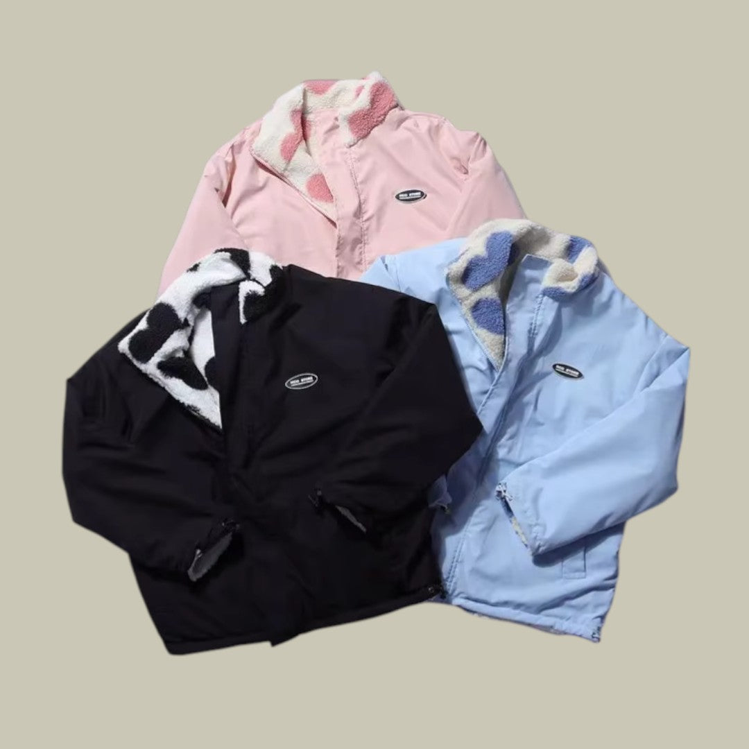 Lux & Classy • Women's Stylish Reversable Fleece Jacket