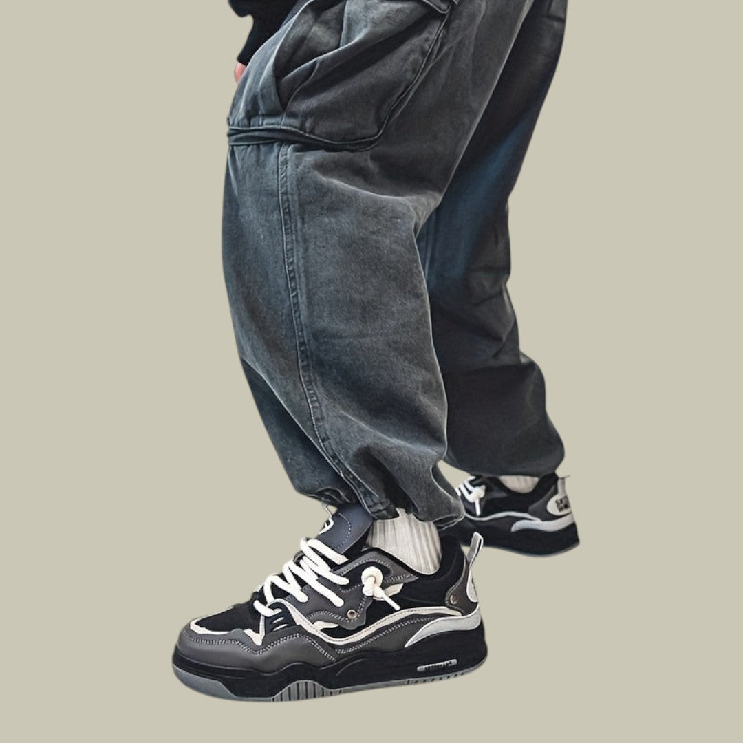 Mens Chunky Trainers with Thick Sole