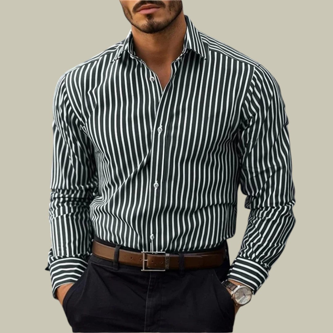 Lux & Classy • Men's Classy Stripe Longsleeve Shirt