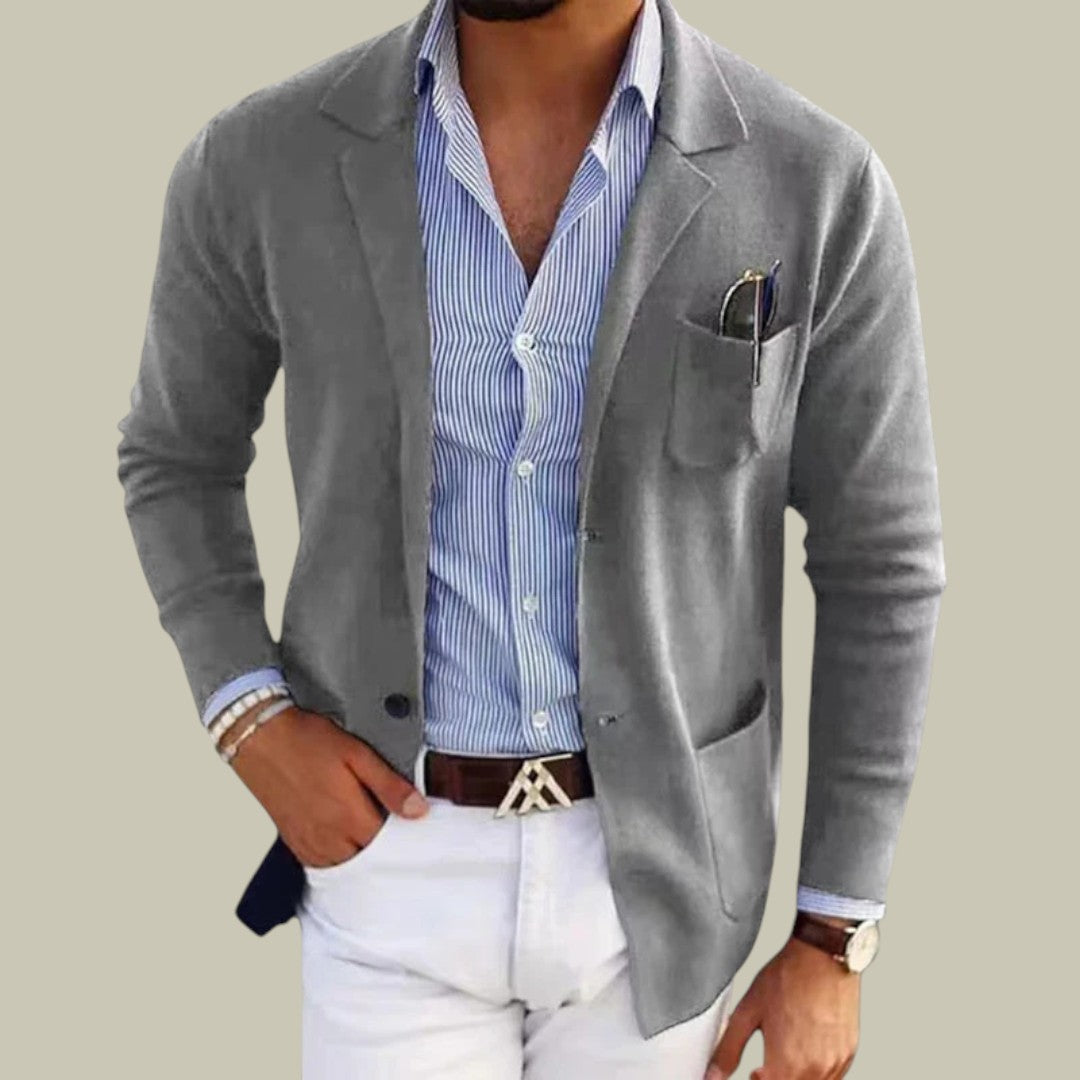 Lux & Classy • Men's Casual Knit Blazer