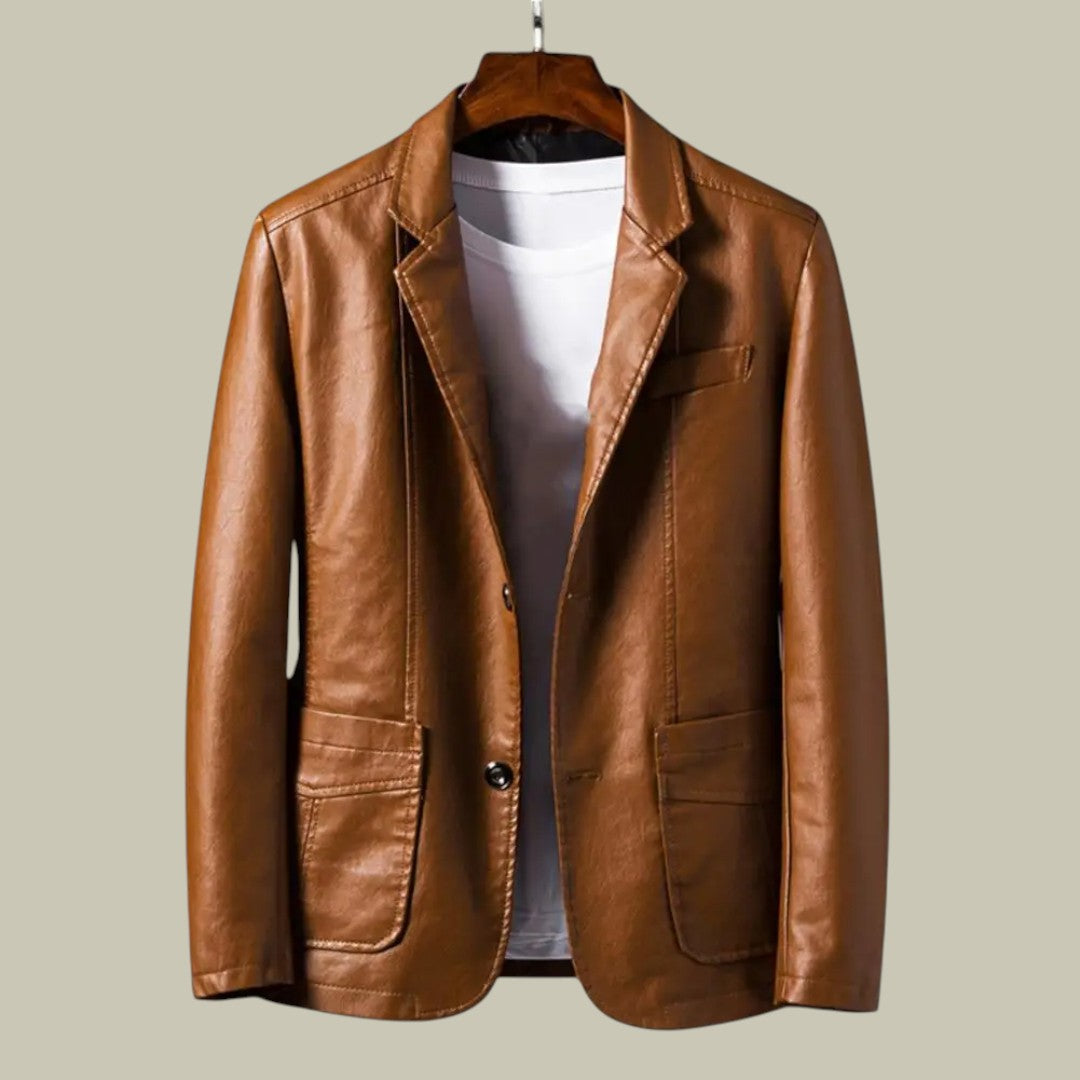 Lux & Classy • Men’s Milano Classic Leather Jacket