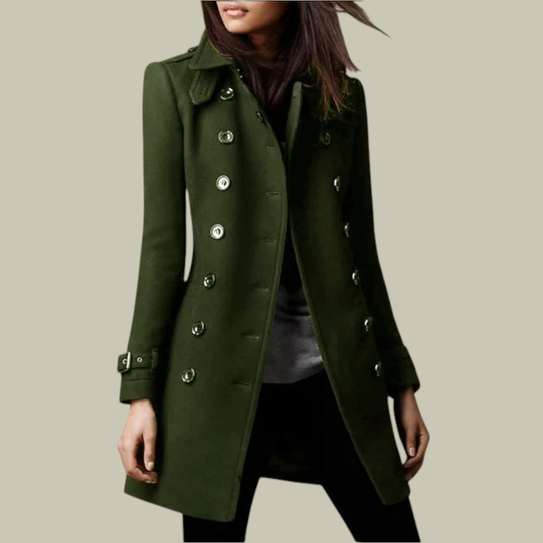 Lux & Classy • Women’s Long Warm Wool Jacket