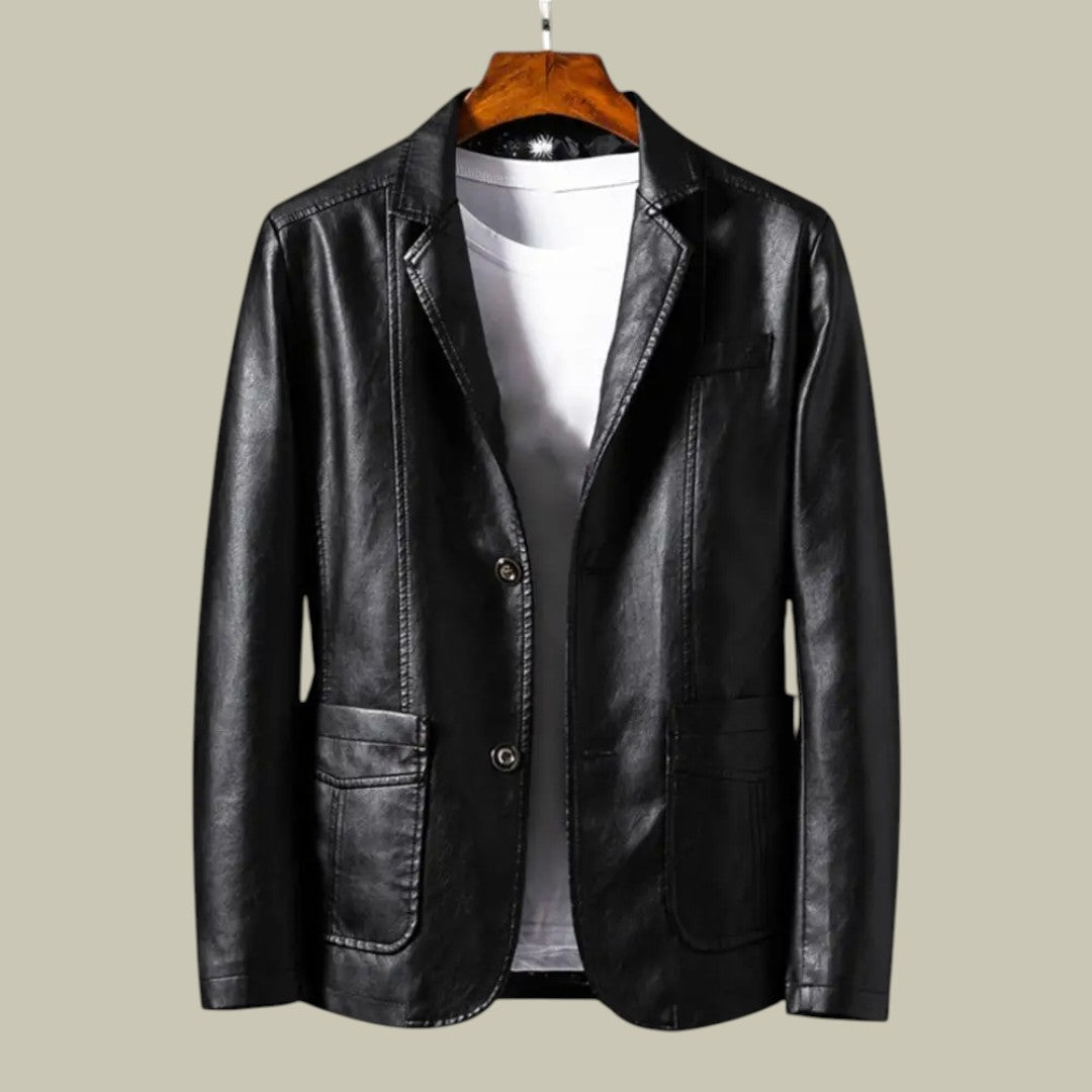 Lux & Classy • Men’s Milano Classic Leather Jacket
