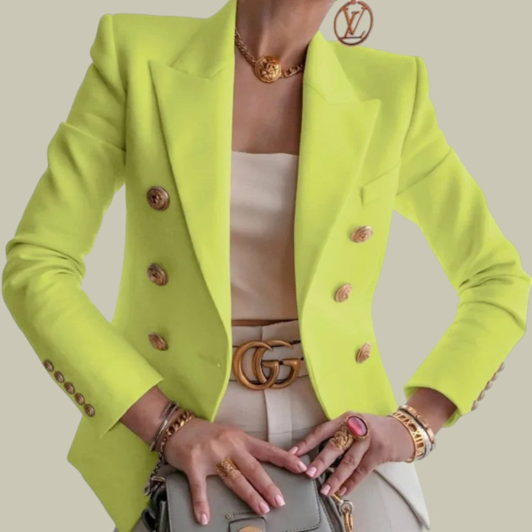 Lux & Classy • Women’s Tailored Blazer with Buttons