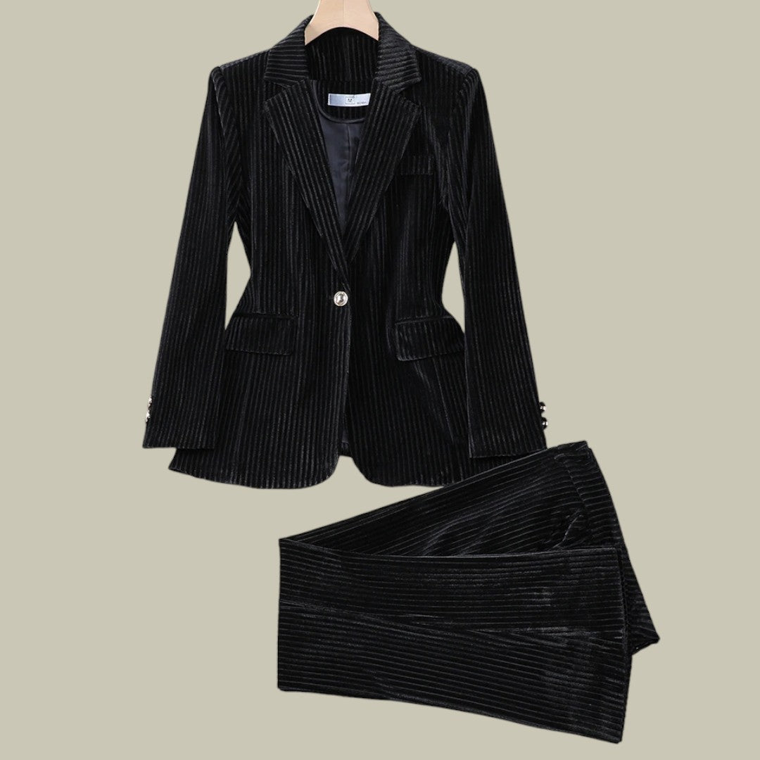 Lux & Classy • Women’s Velvet Chic Suit