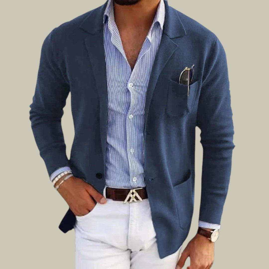 Lux & Classy • Men's Casual Knit Blazer
