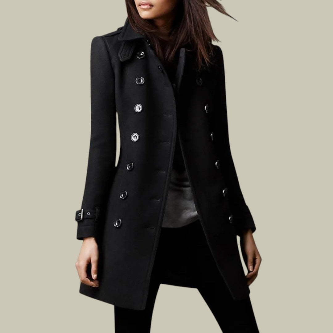 Lux & Classy • Women’s Long Warm Wool Jacket