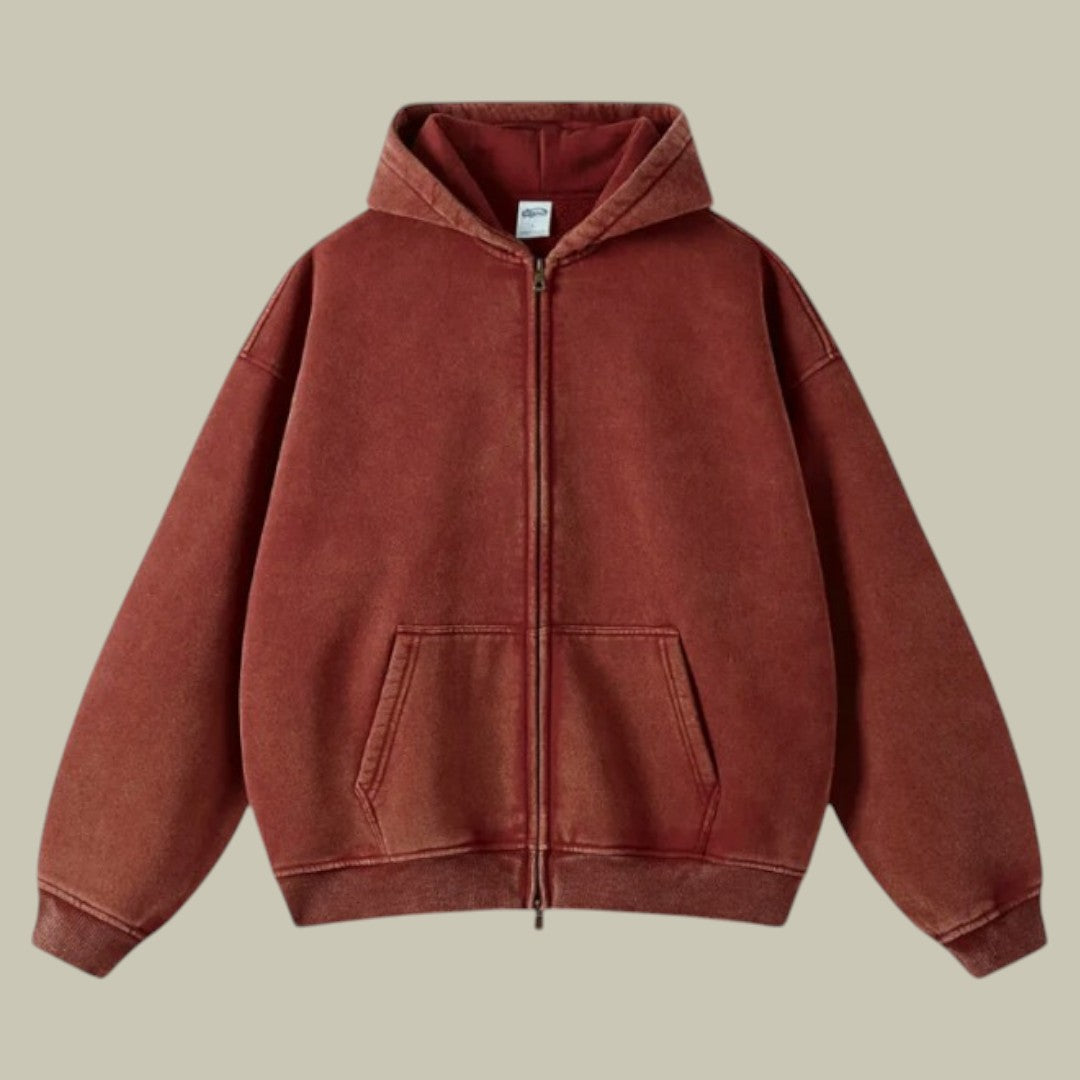 Mens Oversized Zipped Hoodie