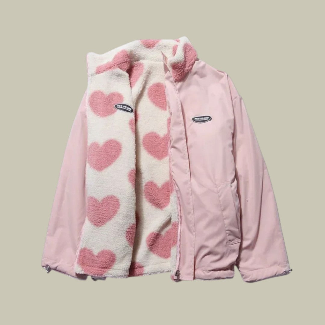 Lux & Classy • Women's Stylish Reversable Fleece Jacket