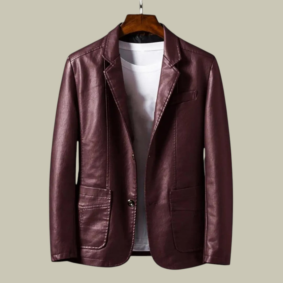 Lux & Classy • Men’s Milano Classic Leather Jacket
