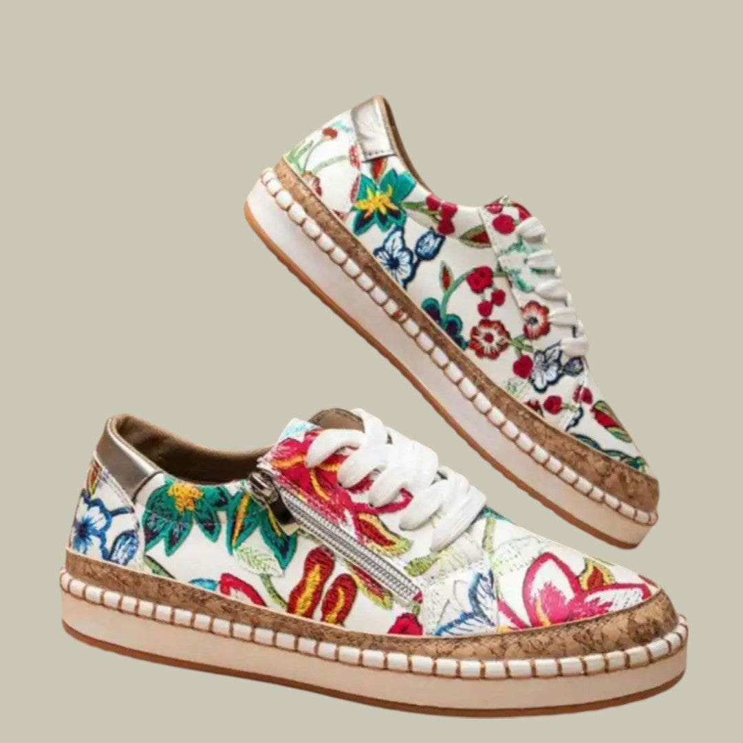 Lux & Classy • Women's Orthopedic Flower Design Shoes