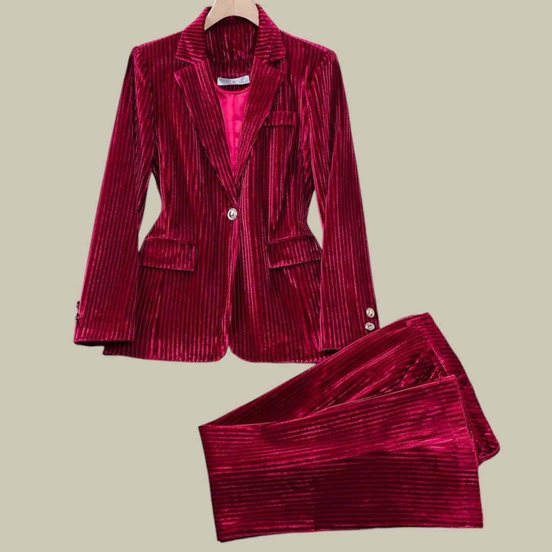 Lux & Classy • Women’s Velvet Chic Suit