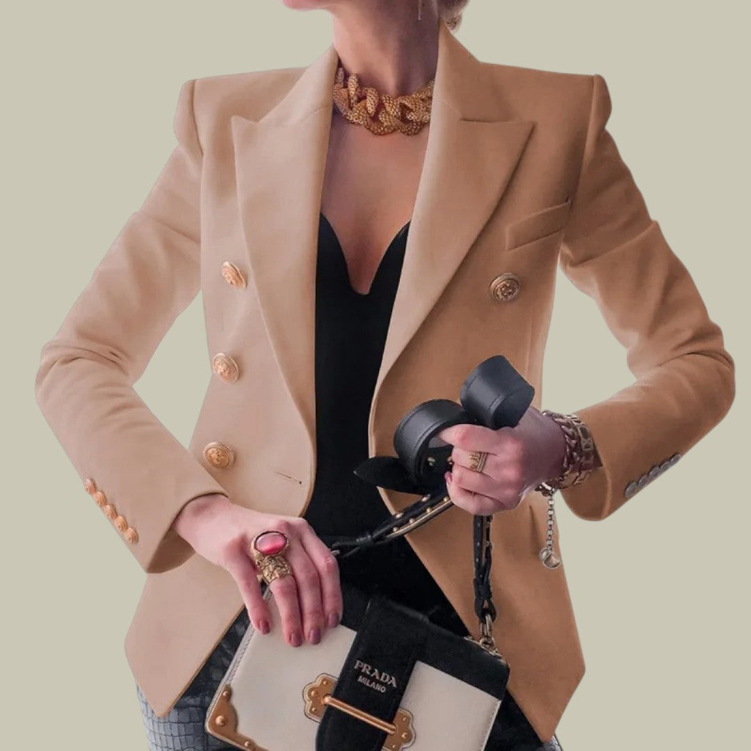 Lux & Classy • Women’s Tailored Blazer with Buttons