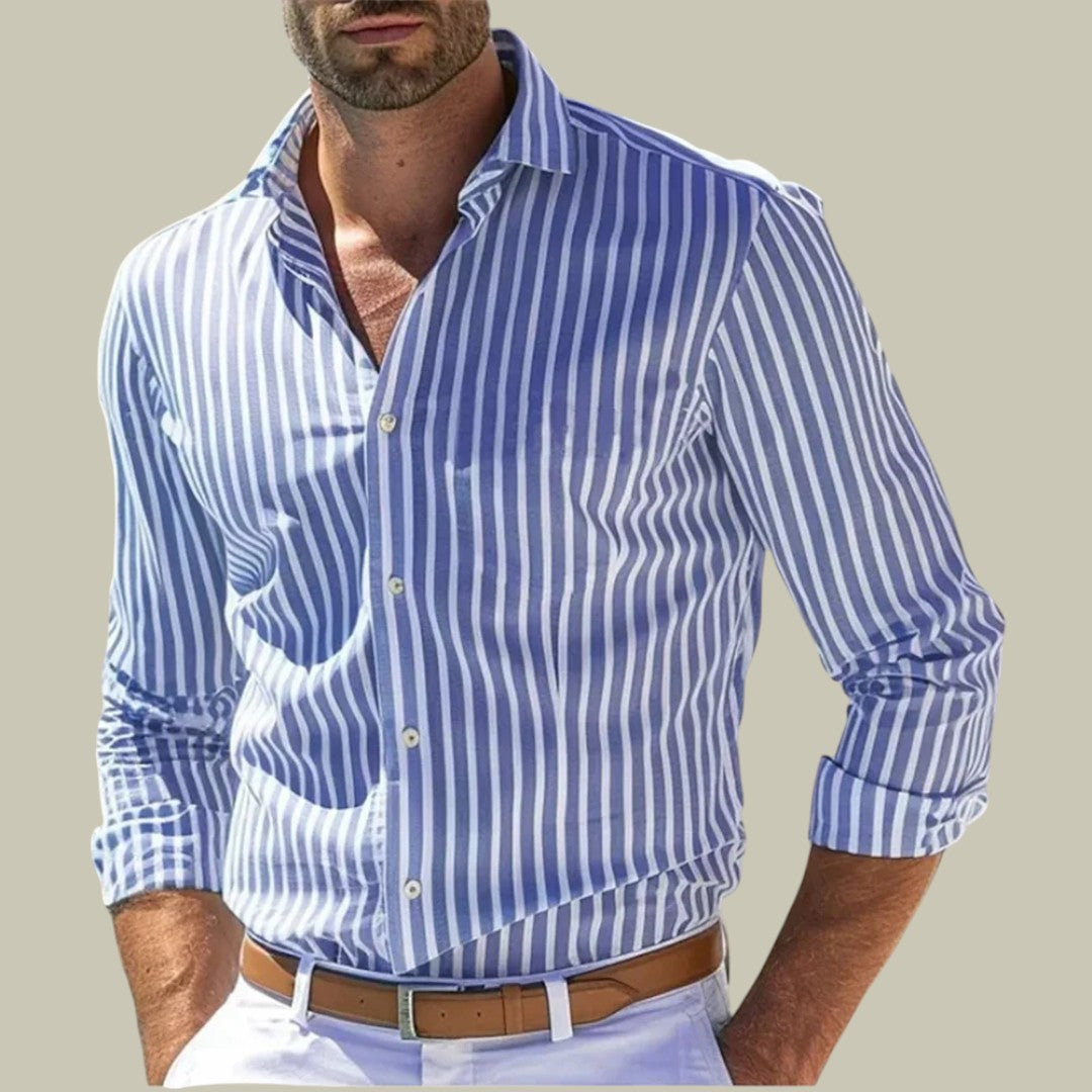 Mens Classy Stripe Longsleeve Shirt