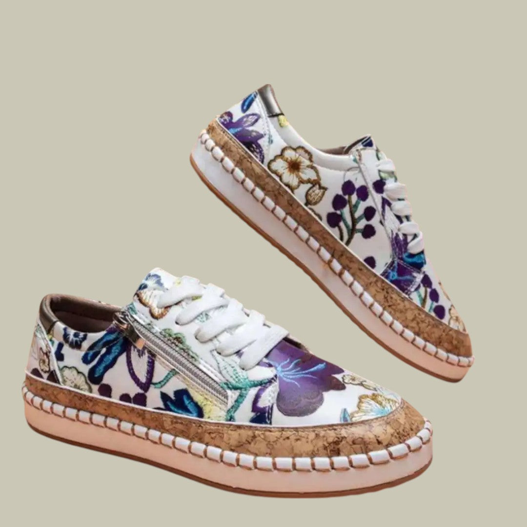 Lux & Classy • Women's Orthopedic Flower Design Shoes