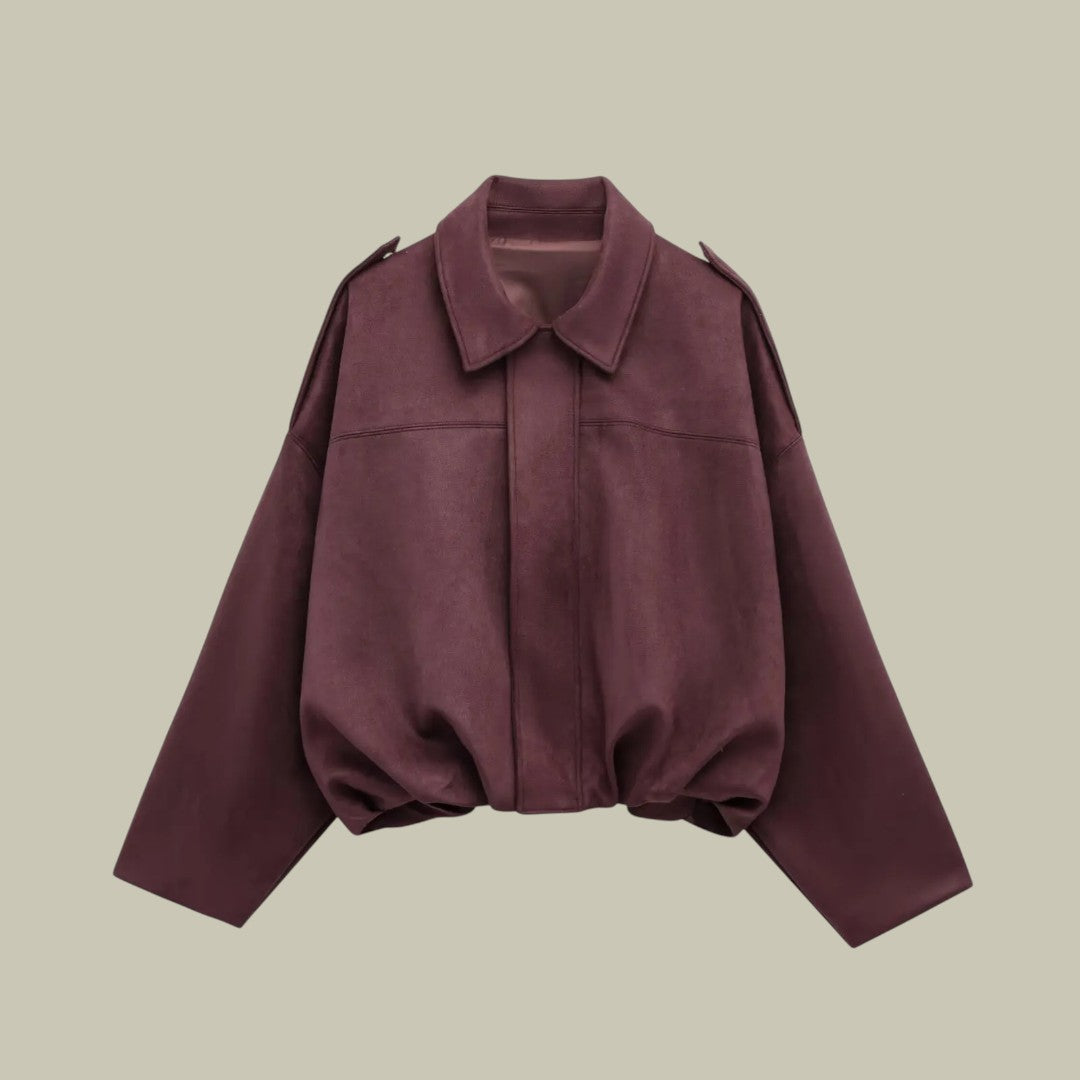 Lux & Classy • Women’s Suede Bomber Jacket