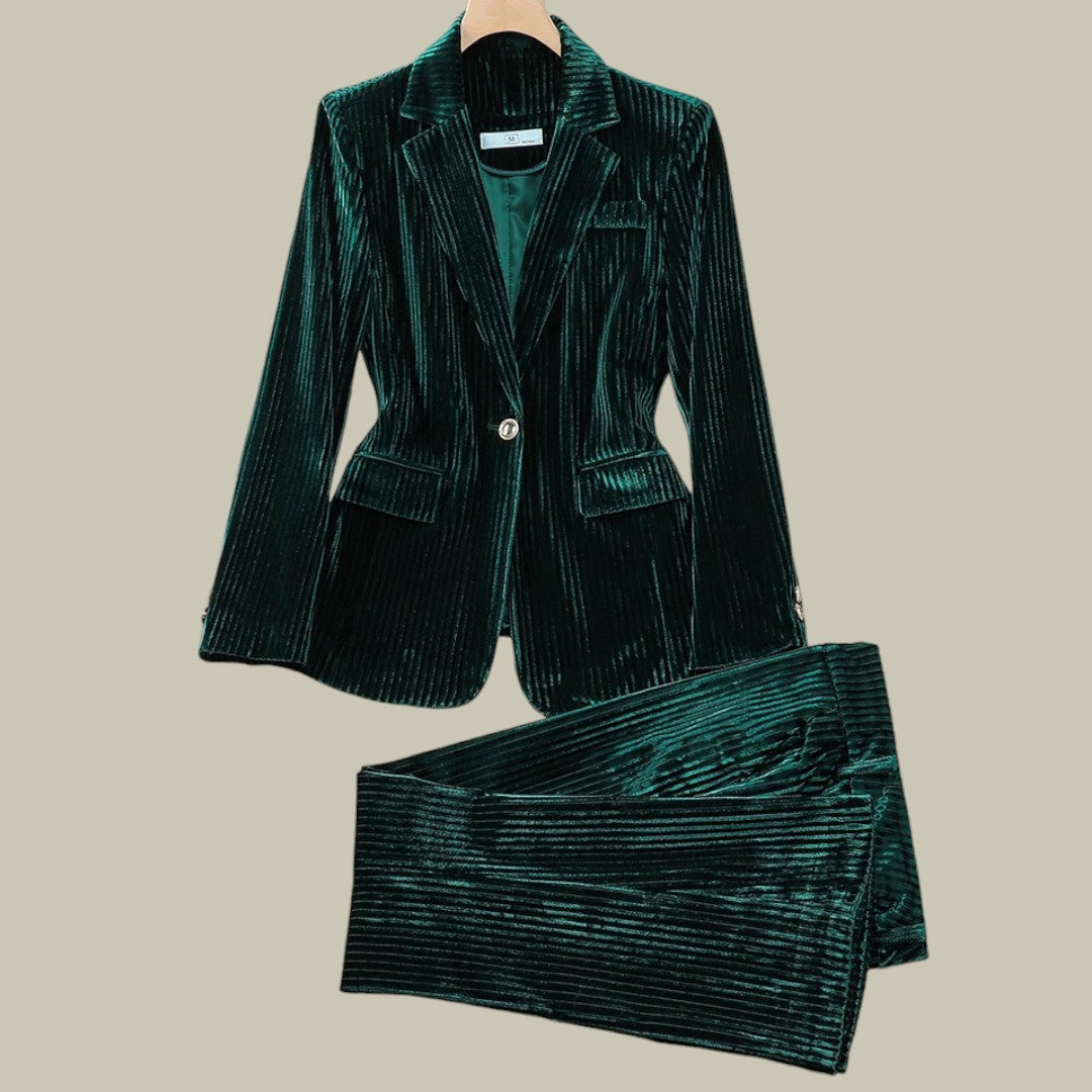 Lux & Classy • Women’s Velvet Chic Suit