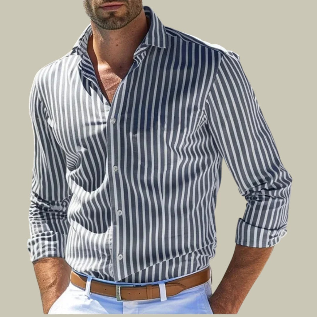 Lux & Classy • Men's Classy Stripe Longsleeve Shirt