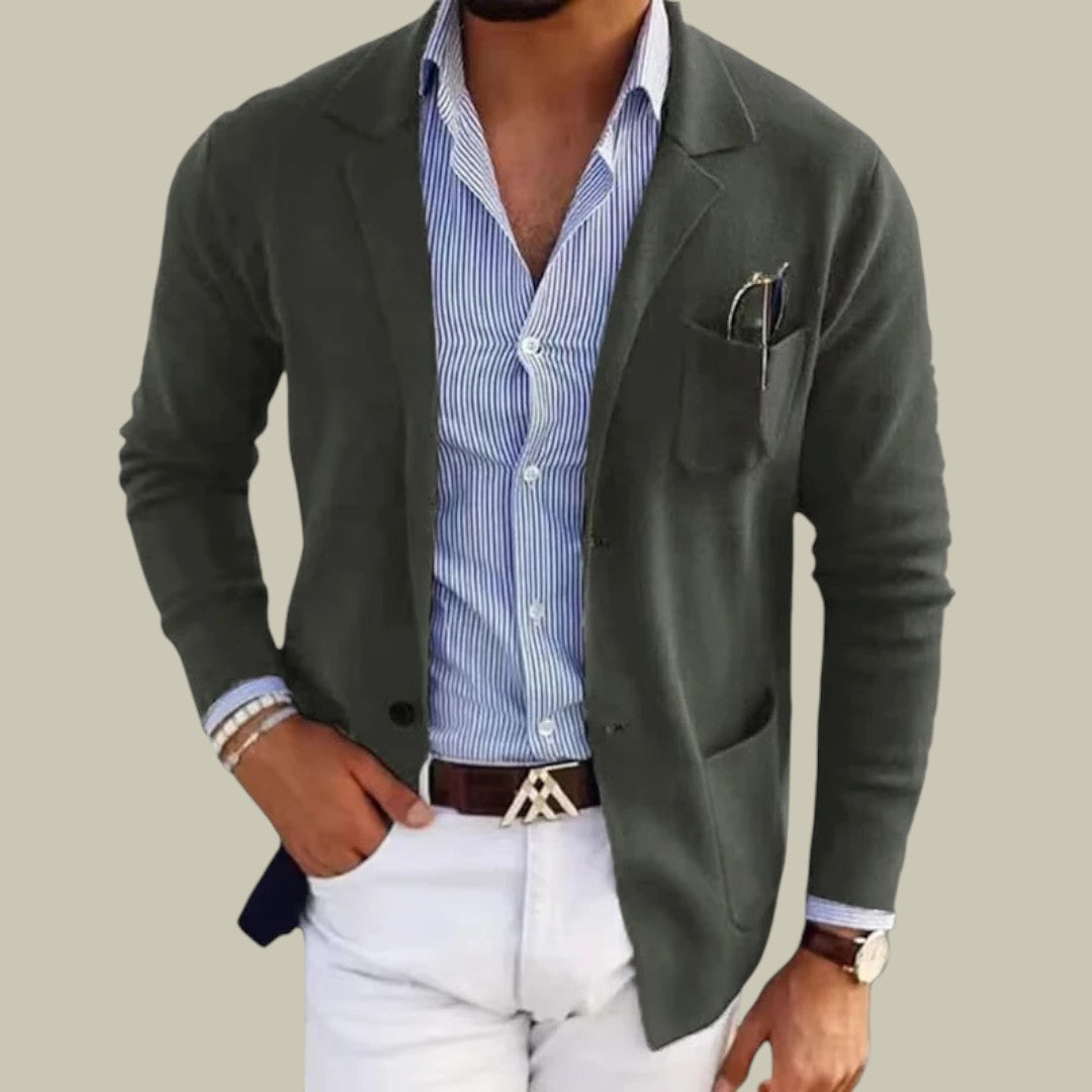Lux & Classy • Men's Casual Knit Blazer