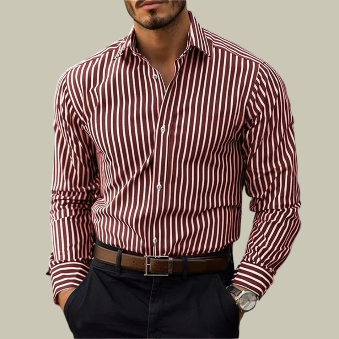Mens Classy Stripe Longsleeve Shirt