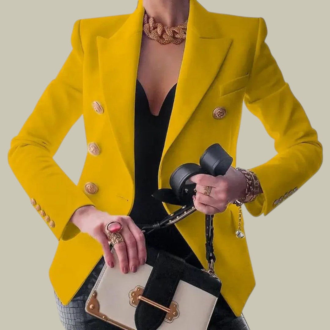Lux & Classy • Women’s Tailored Blazer with Buttons