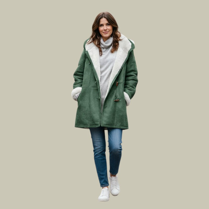 Womens Soft Coat Hooded