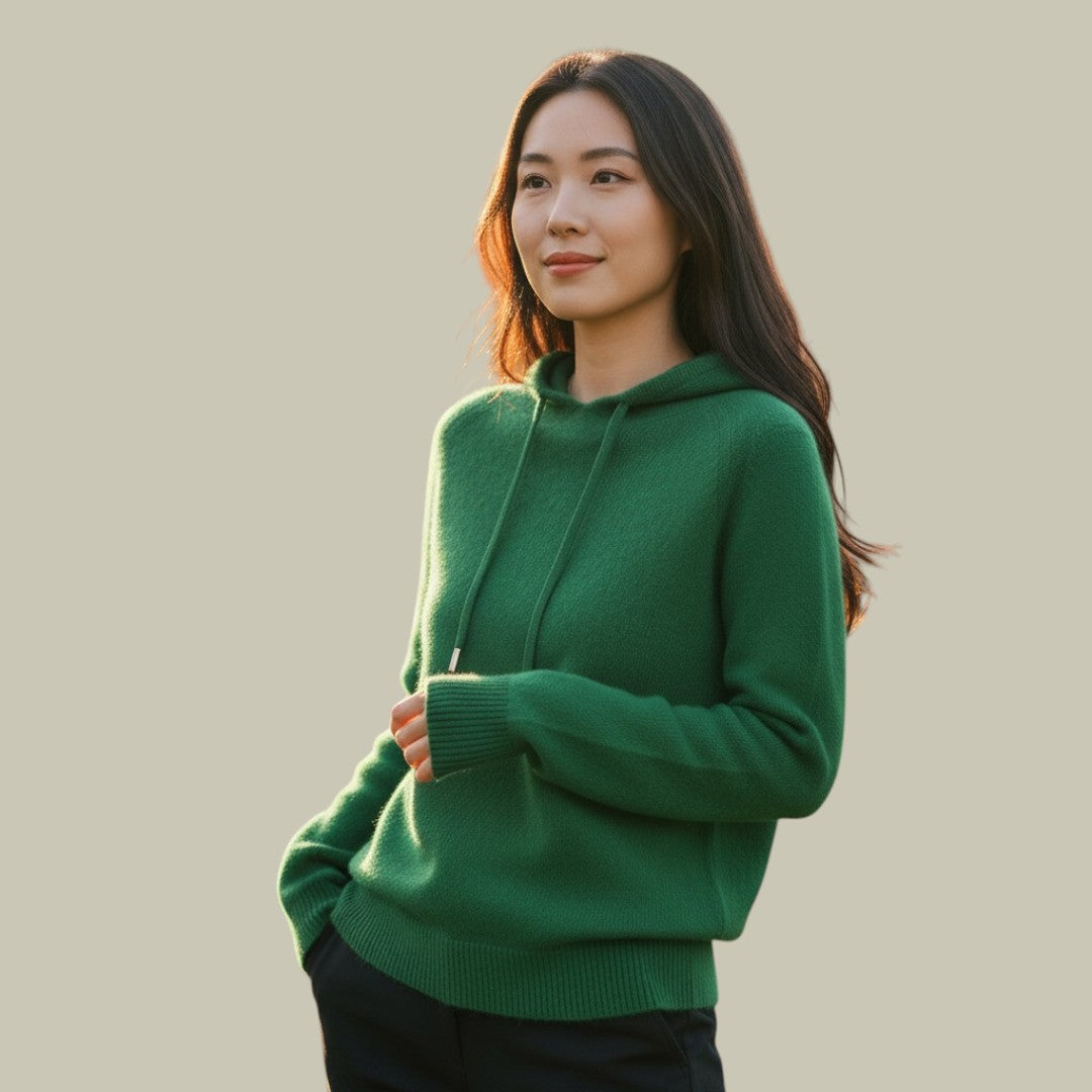 Womens Textured Hoodie Warm