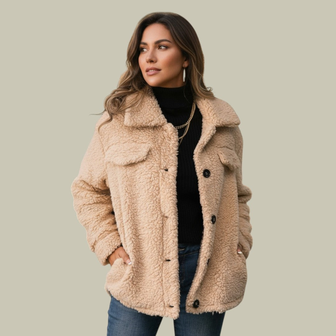 Womens Jacket Fleece Plush