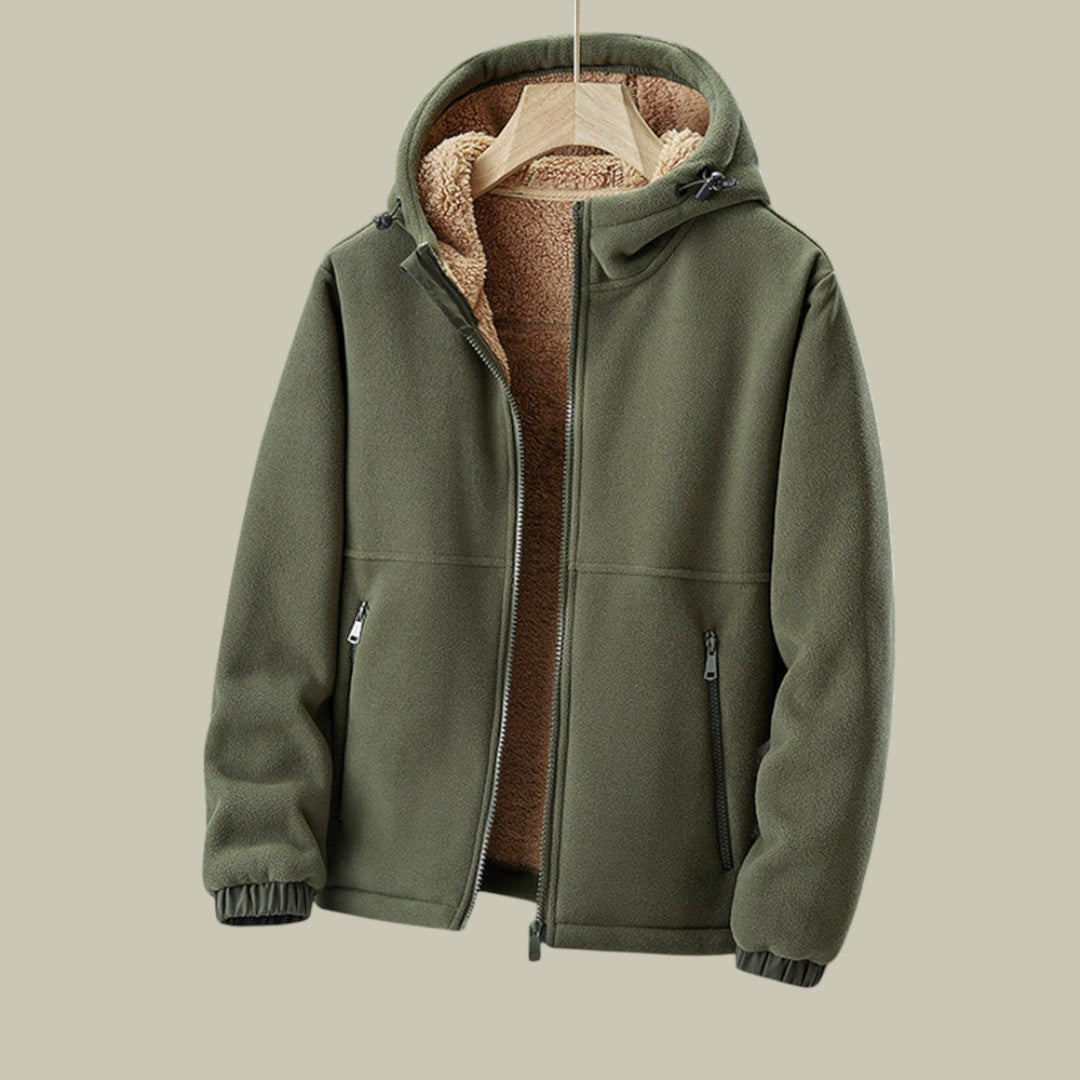 Mens Fleece Jacket Cardigan