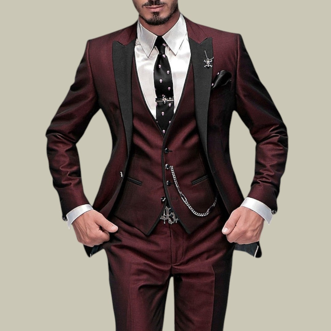 Mens Three-Piece Suit Set