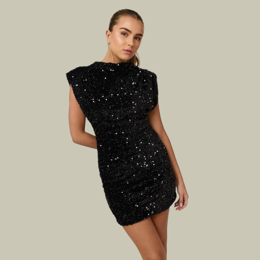 Womens Sequin Mini Dress