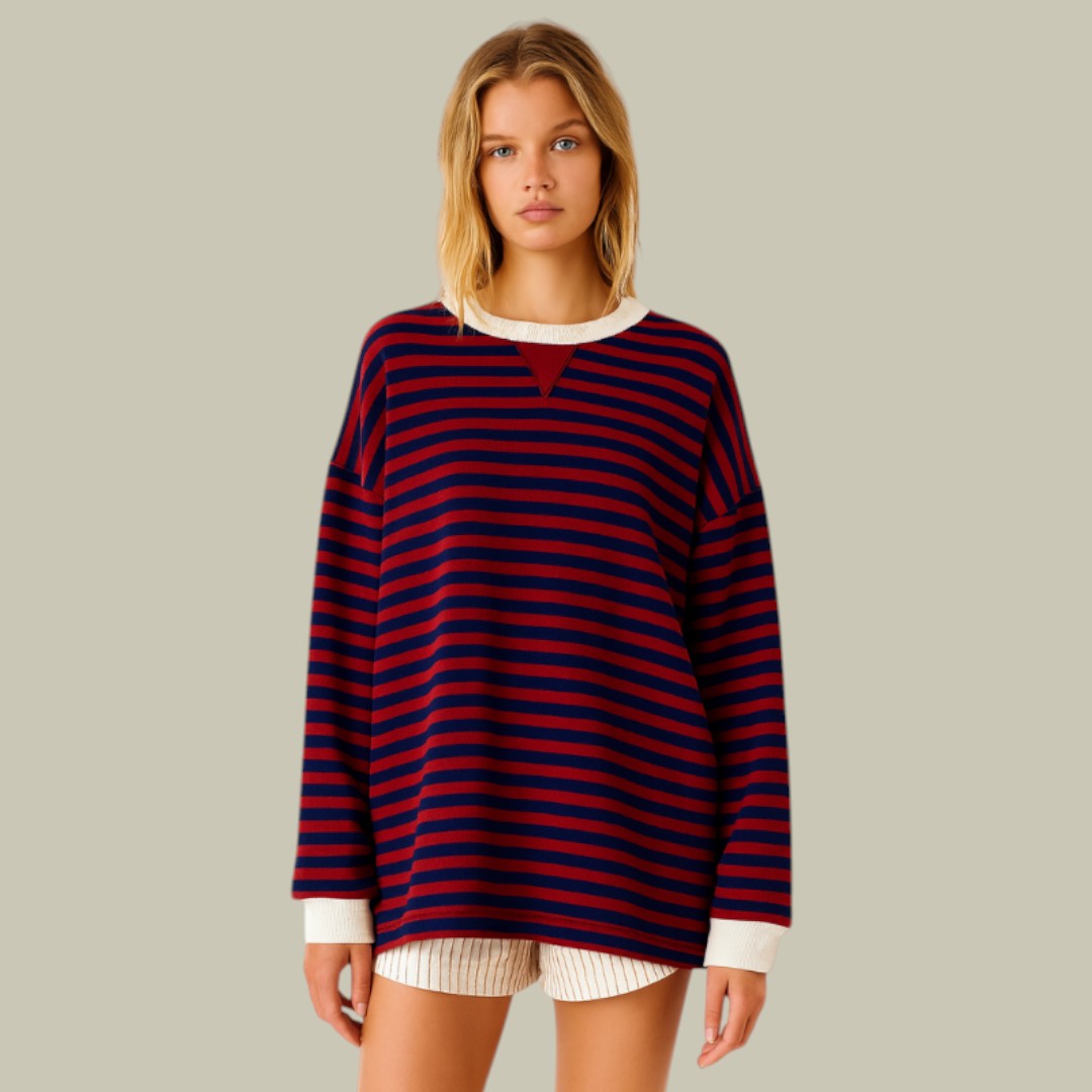 Womens Jumper Oversized Striped