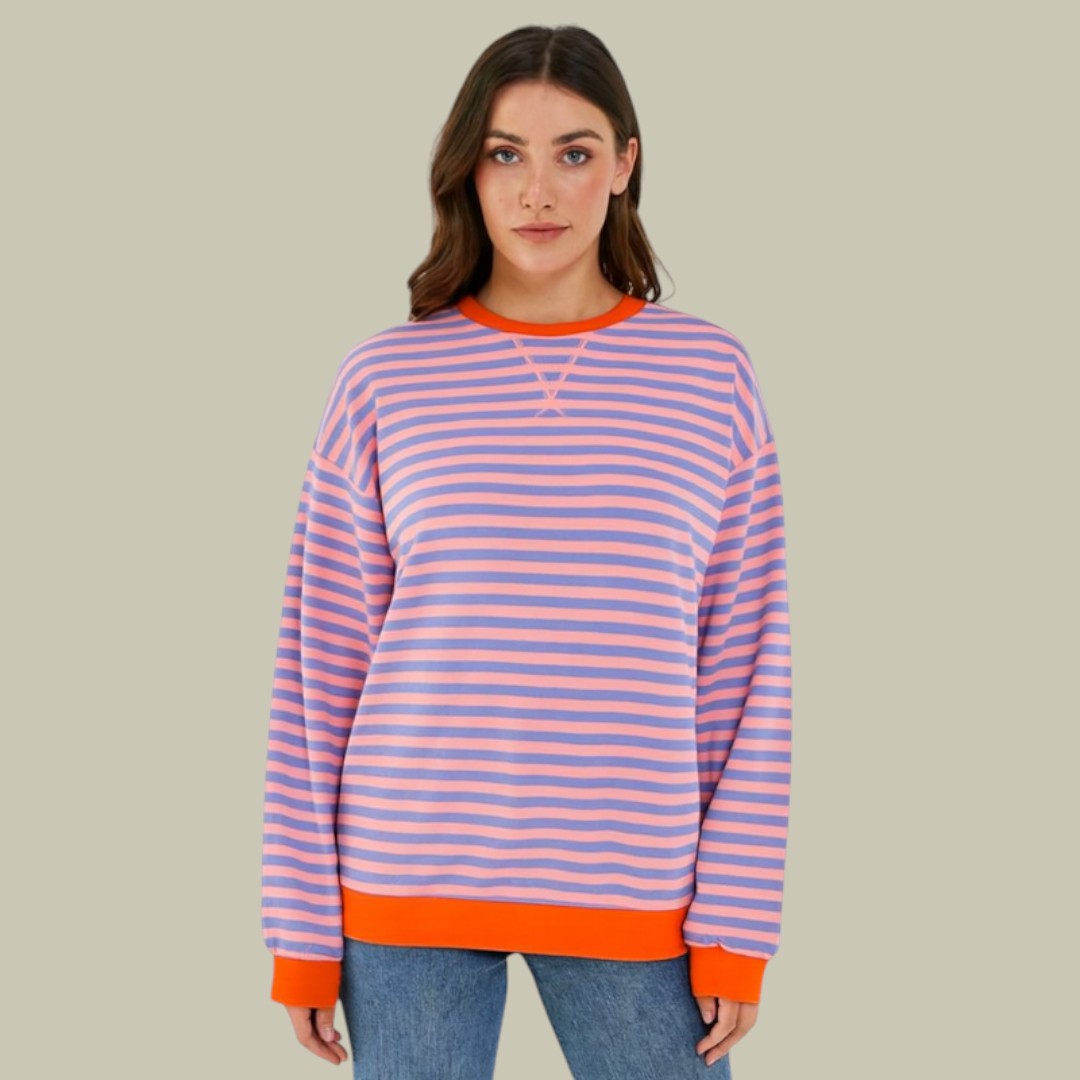 Womens Jumper Oversized Striped