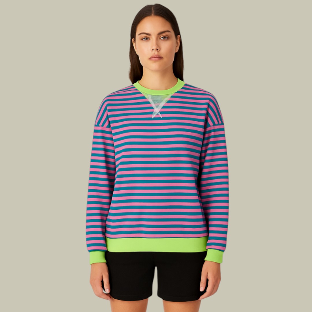 Womens Jumper Oversized Striped