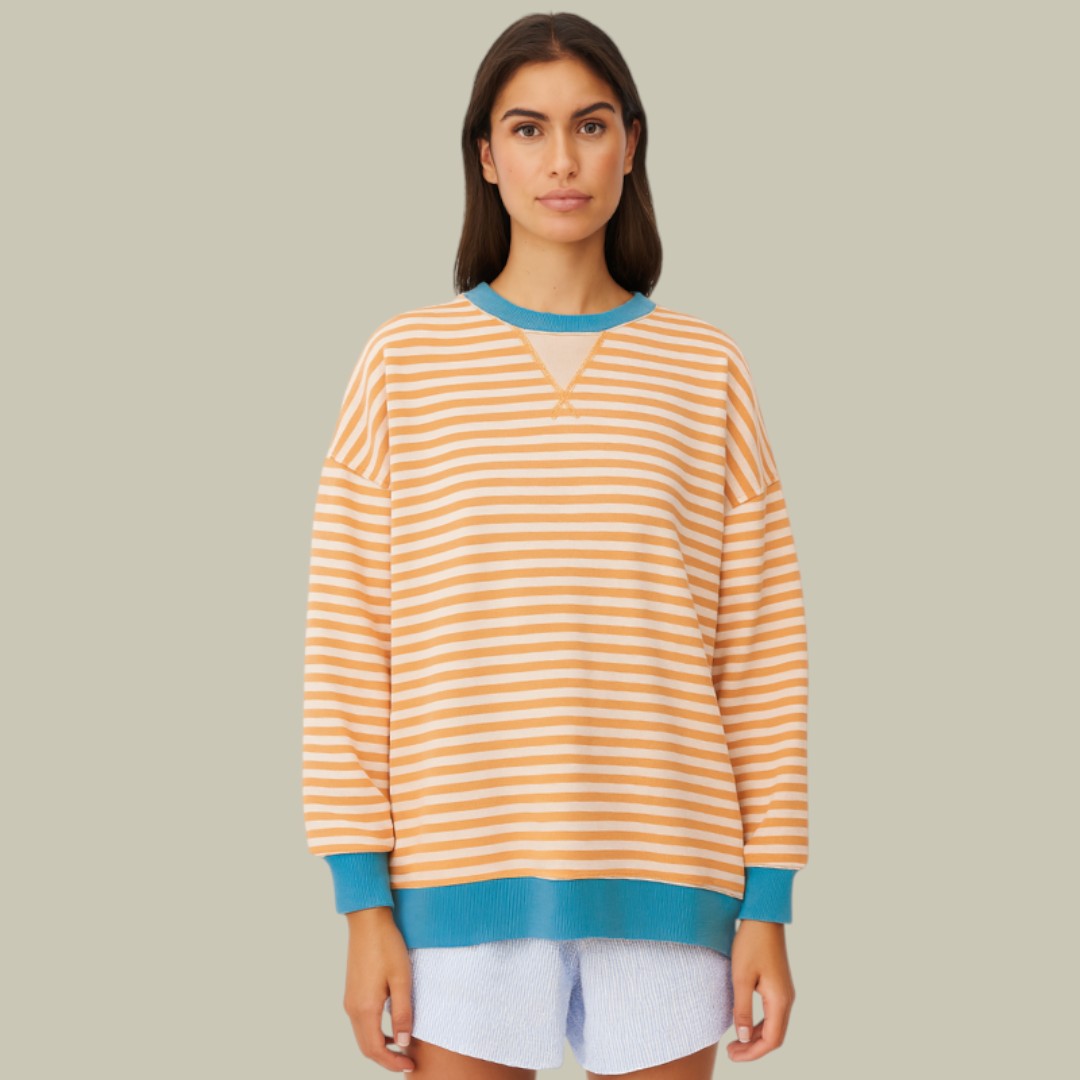 Womens Jumper Oversized Striped