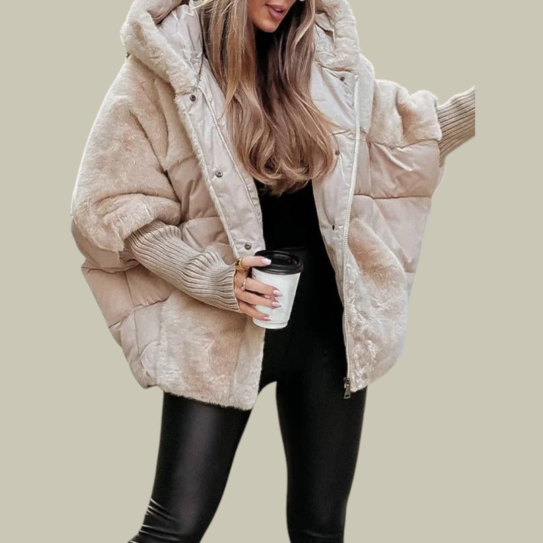 Womens Jacket Warm Hooded Oversized