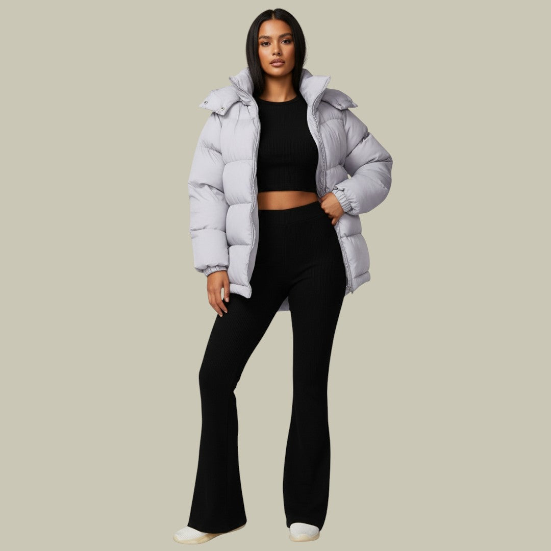 Womens Winter Jacket Puffer Hooded