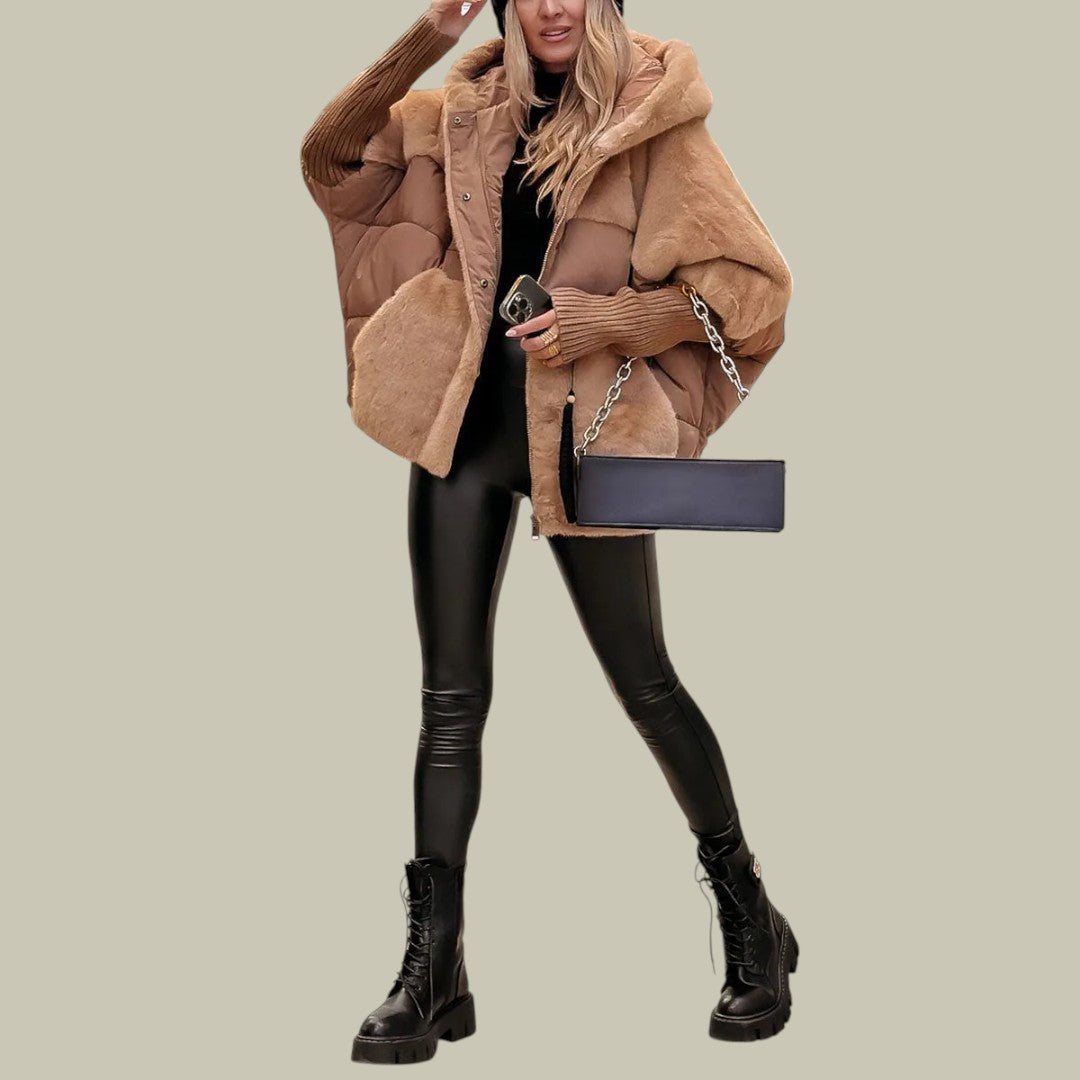 Womens Jacket Warm Hooded Oversized