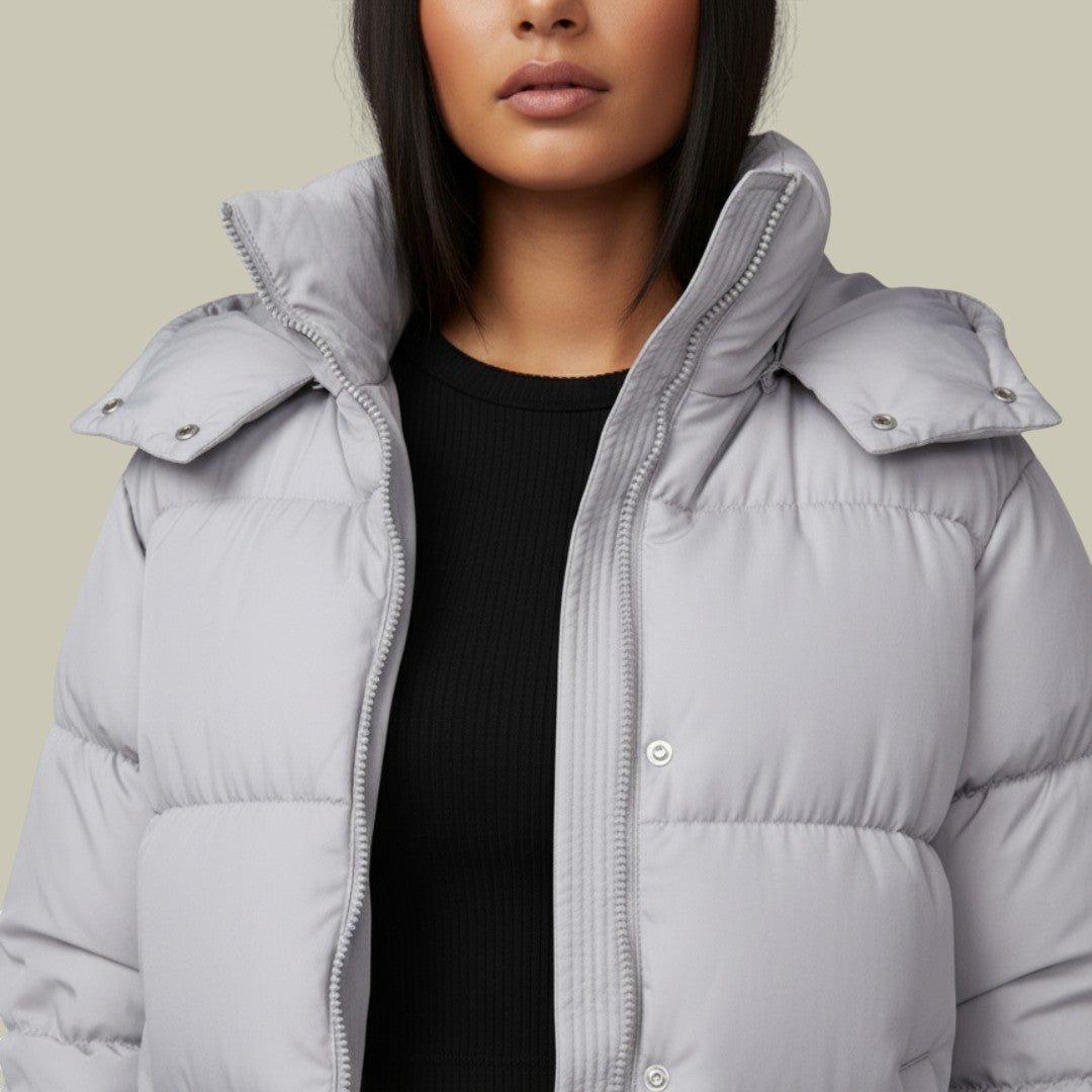Womens Winter Jacket Puffer Hooded