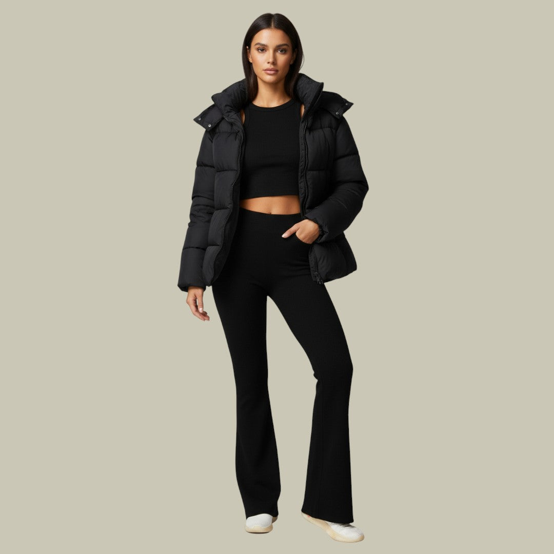 Womens Winter Jacket Puffer Hooded