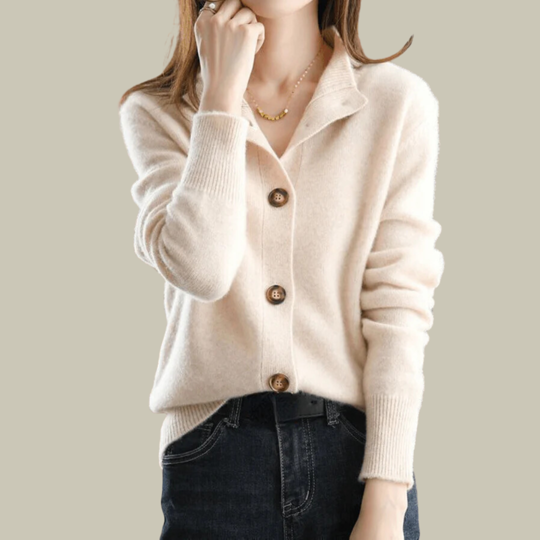 Lux & Classy  • Women's Knitted Cashmere Vest Cardigan