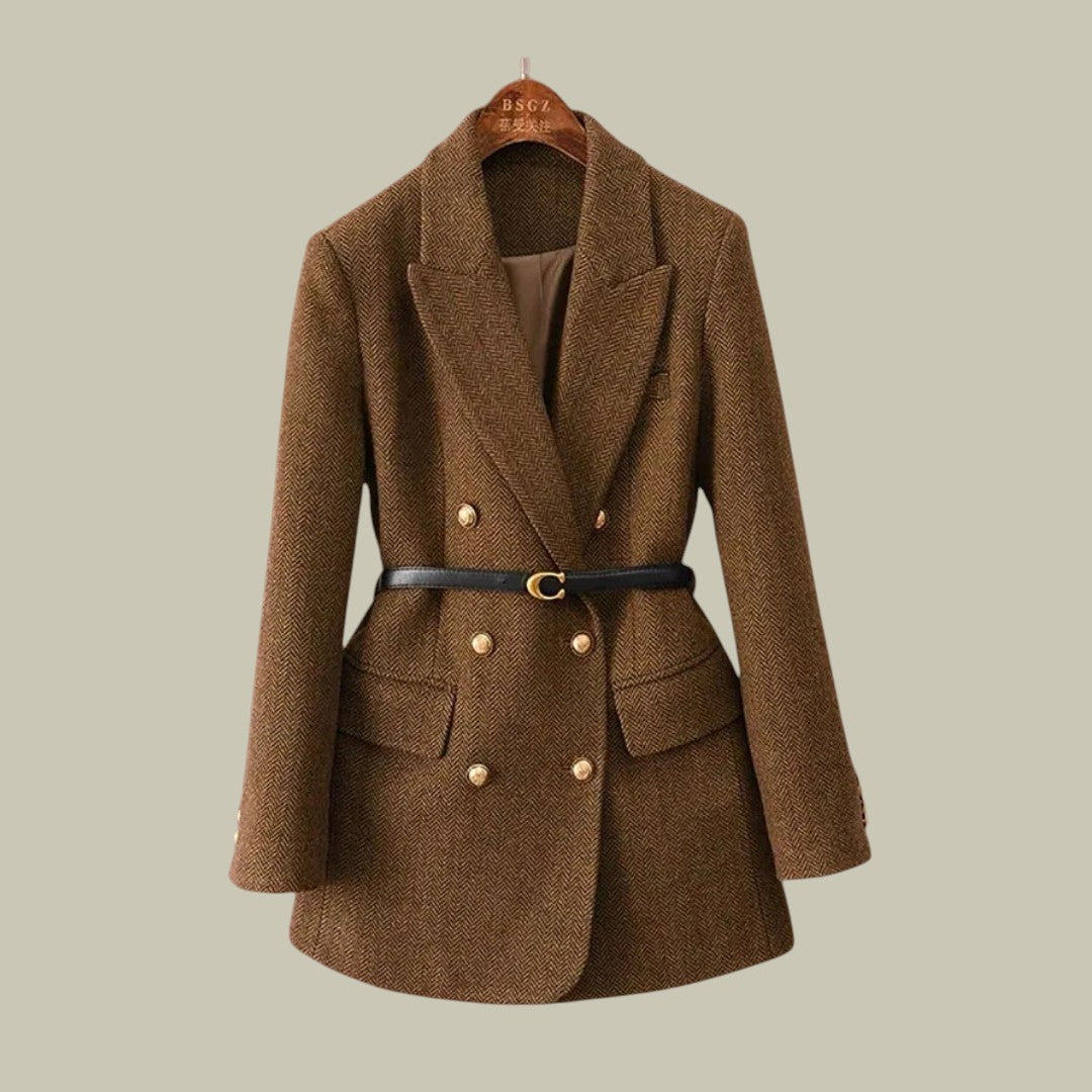 Womens Blazer Belted