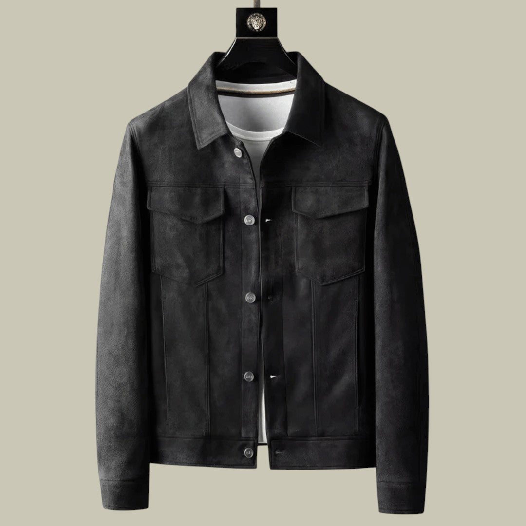 Mens Suede Jacket Pockets
