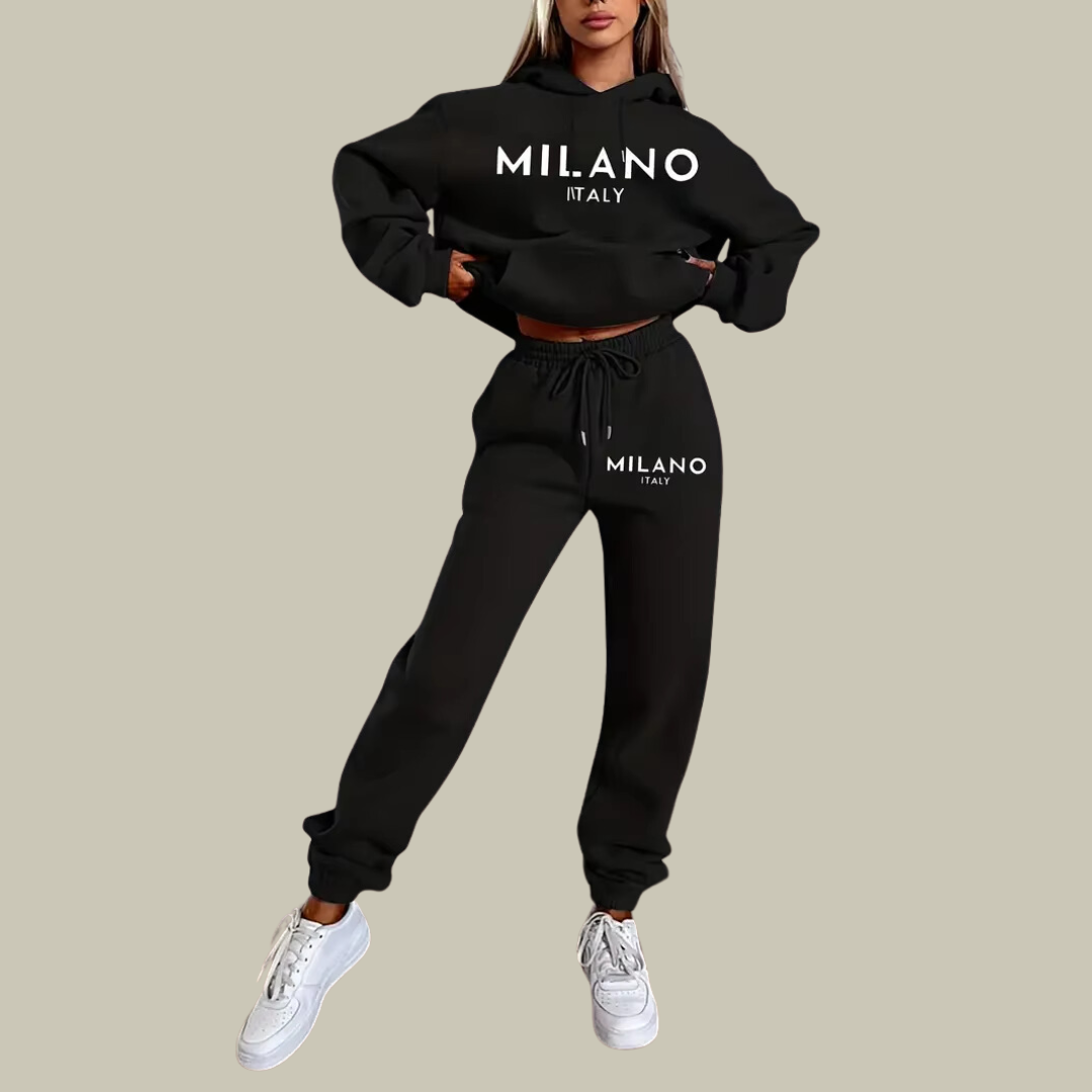 Lux & Classy  • Women's Milano Printed Hoodie Set